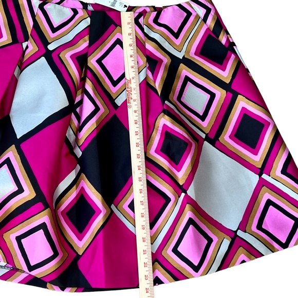 Lane Bryant women's fuchsia geometric diamond print skirt NWT size 26 - Picture 6 of 10